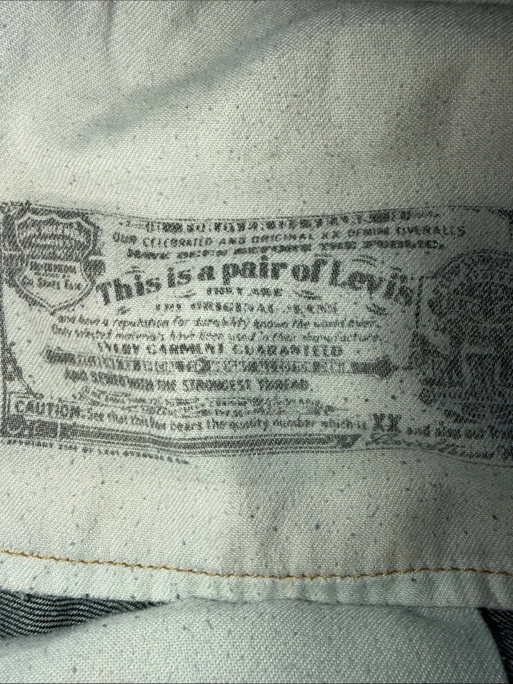 Levi's 501 Original Fit Straight Leg Button Fly Jeans Tag 36x34 Fits 34x31.5 Men